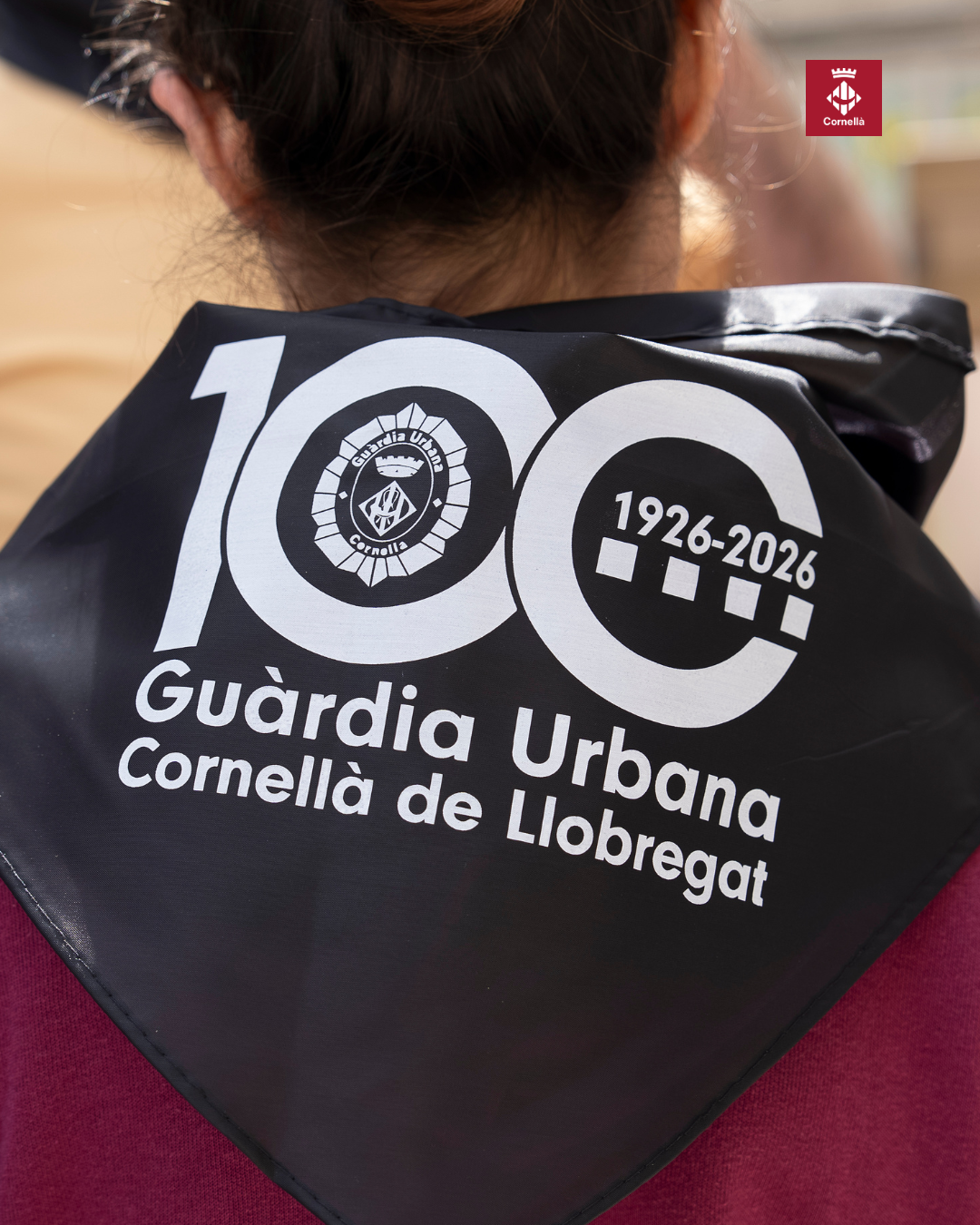 Cartell del centenari de la Guàrdia Urbana de Cornellà