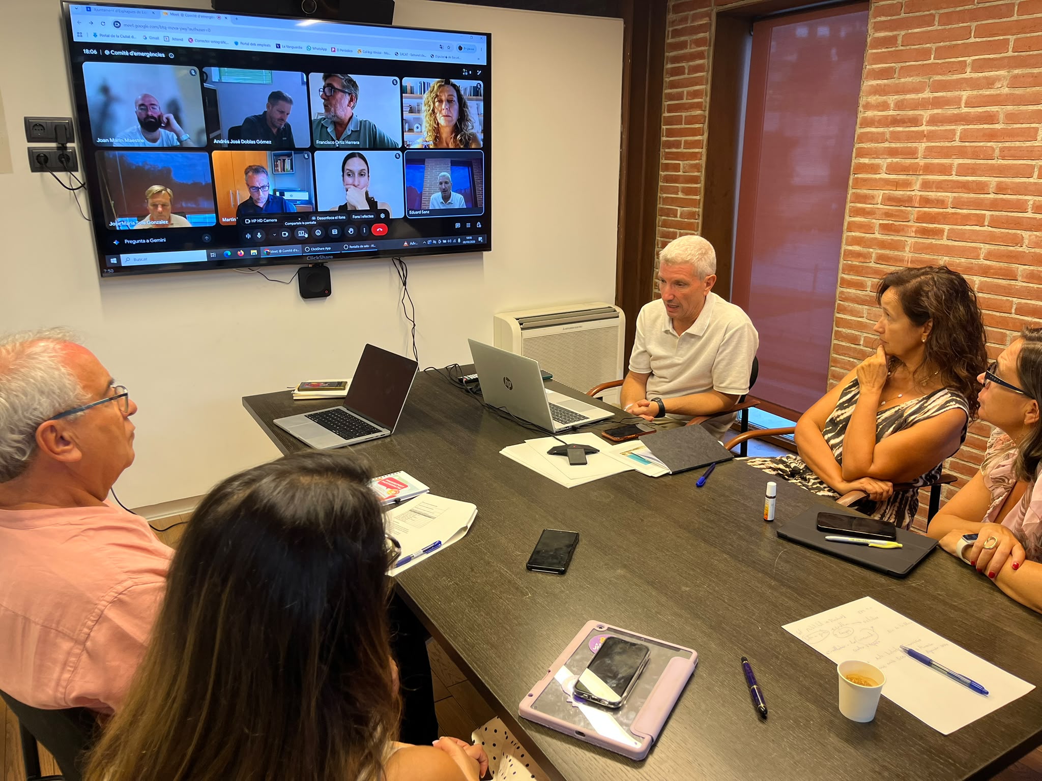 Reunió del Comitè Municipal d'Emergències d'Esplugues