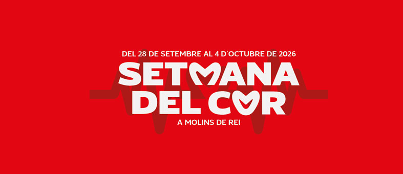 Cartell de la Setmana del Cor a Molins de Rei, del 28 de setembre al 4 d'octubre de 2026