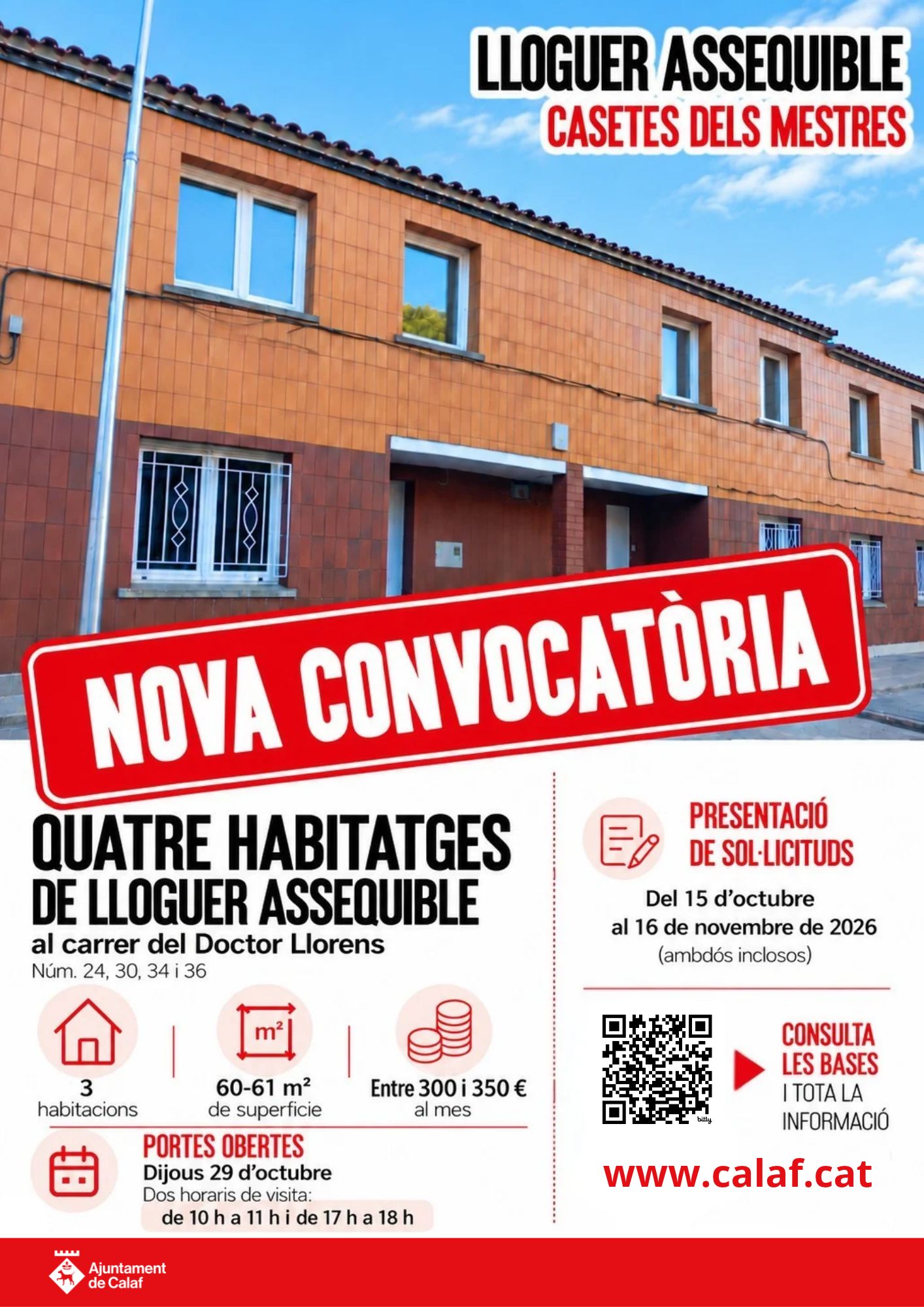 Imatge de les Casetes dels Mestres de Calaf