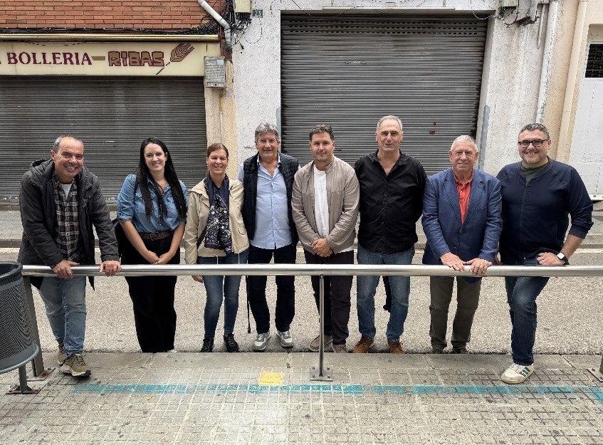 Llamborda daurada en record de Ramon Bartalot Pagès al carrer de Sant Pau de la Llagosta