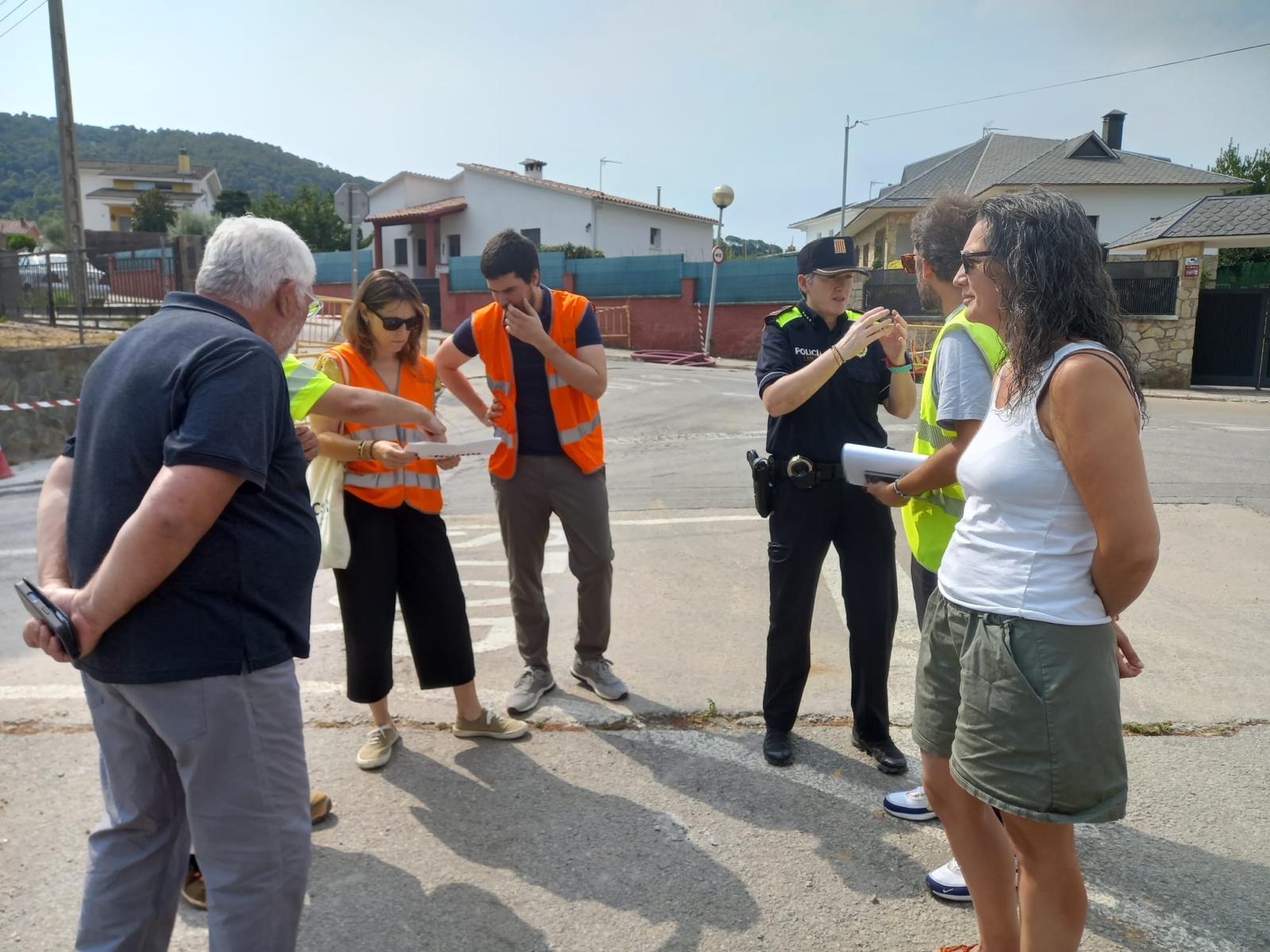 Visita sobre el terreny per al projecte de mobilitat entre Llinars i el barri de Sant Josep