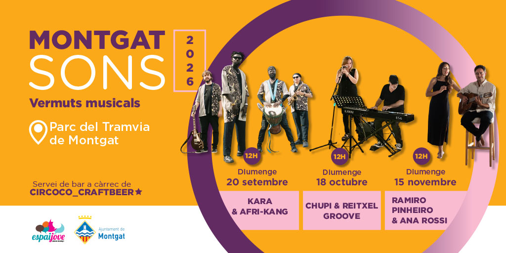 Imatge promocional del cicle de concerts MontgatSons 2026