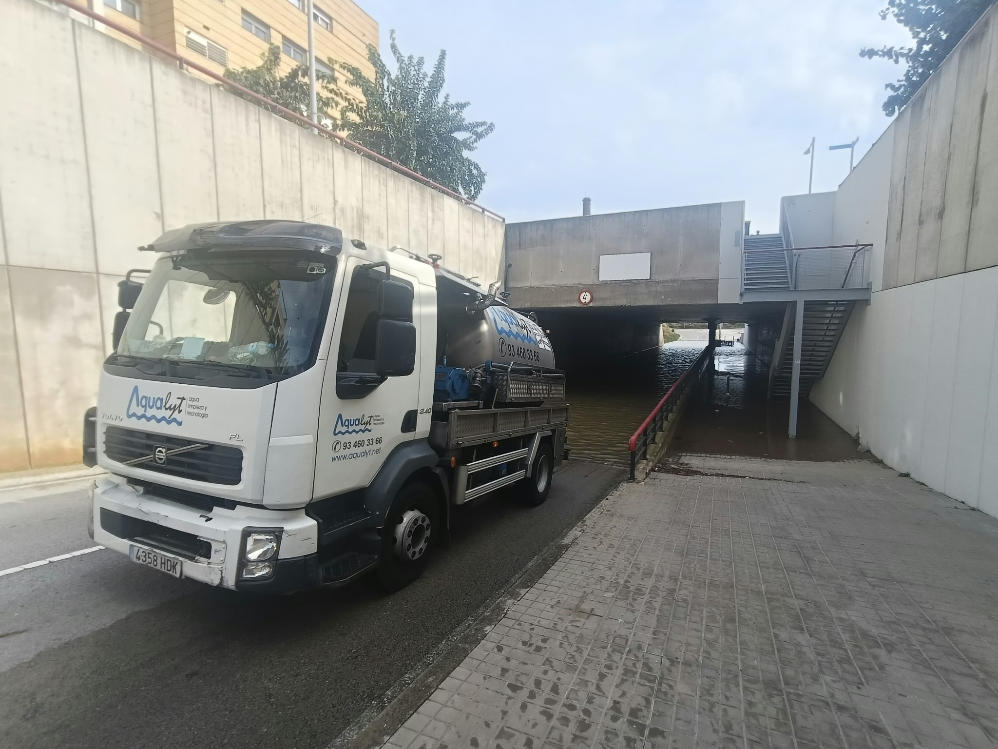 Imatge de l'avís de l'Ajuntament de Montgat sobre les afectacions de les pluges