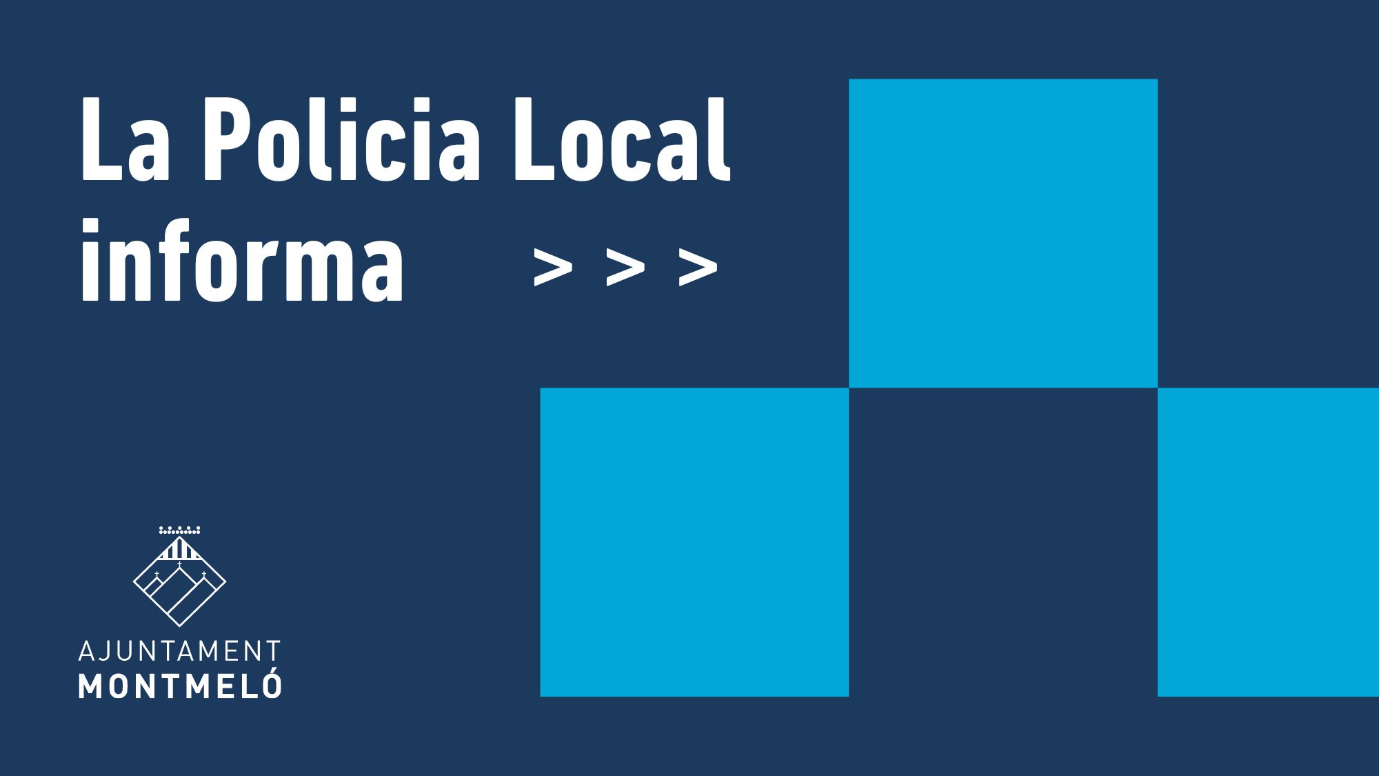 Imatge informativa de la Policia Local de Montmeló