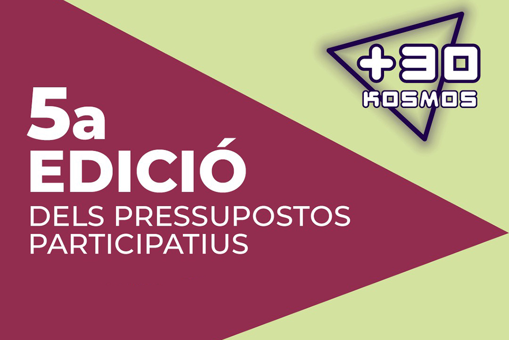 Imatge de la convocatòria dels pressupostos participatius +30 Kosmos 2027