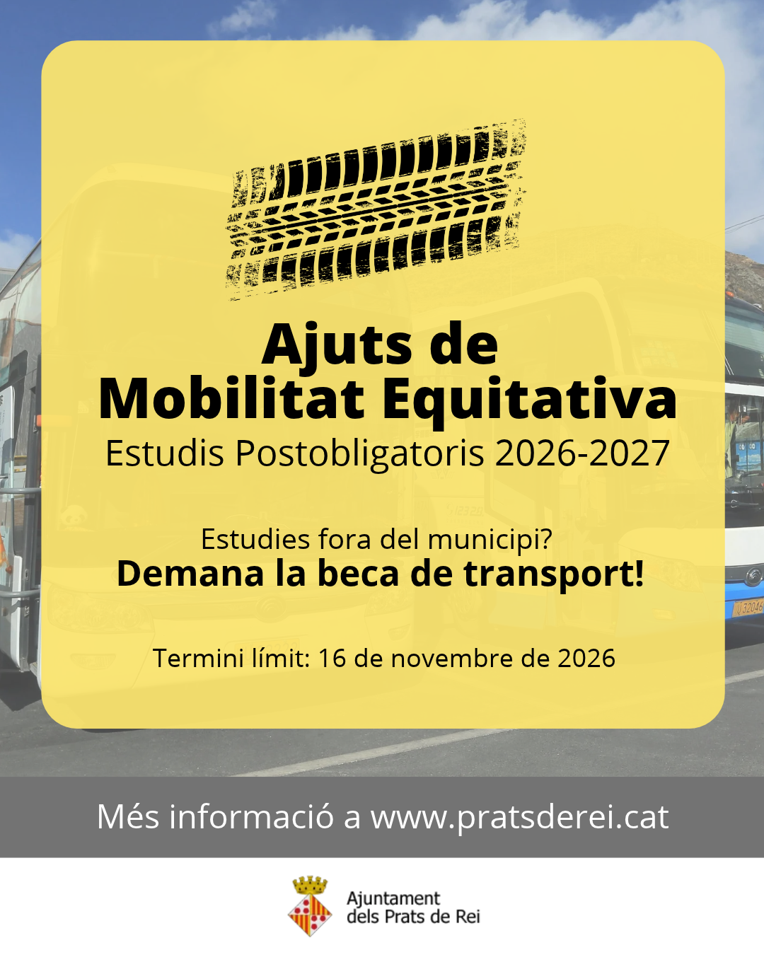 Imatge dels ajuts de mobilitat equitativa dels Prats de Rei