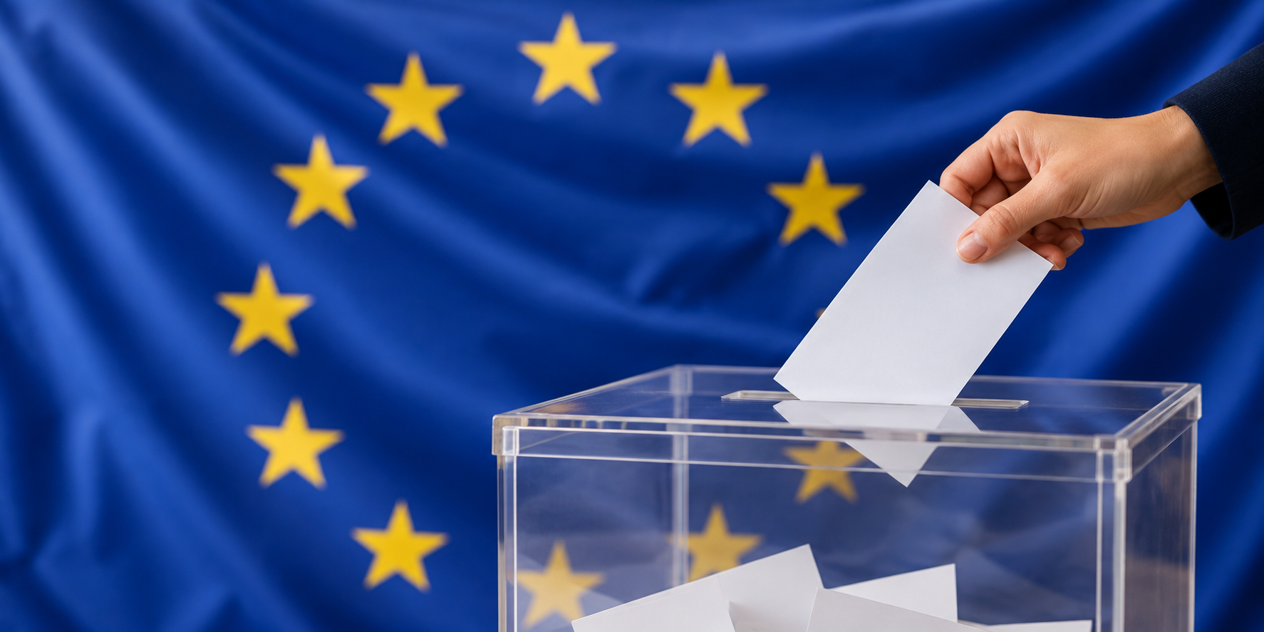 Urna transparent d'una votació