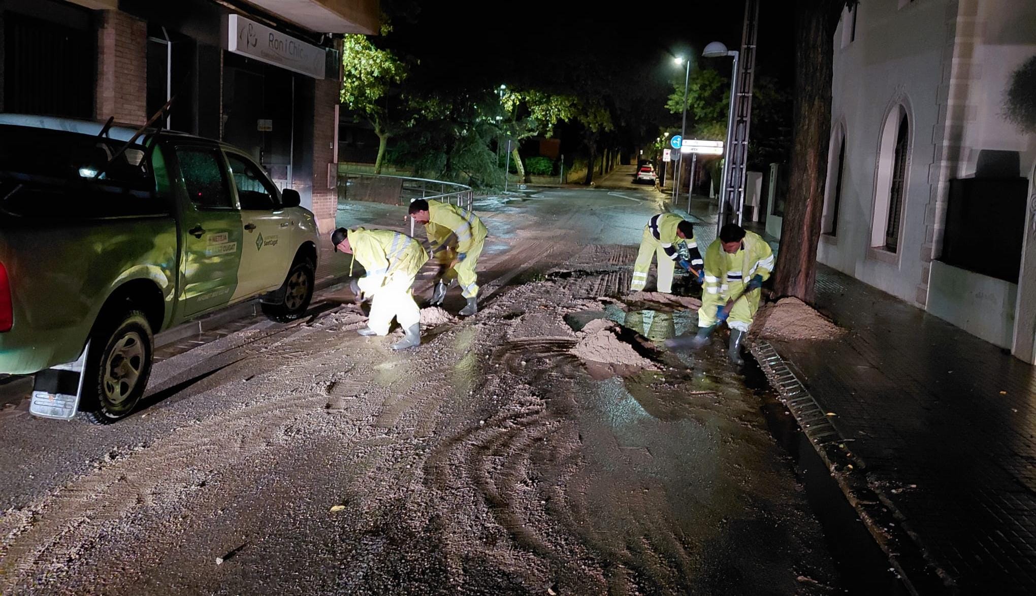 Afectacions per la pluja a Sant Cugat del Vallès