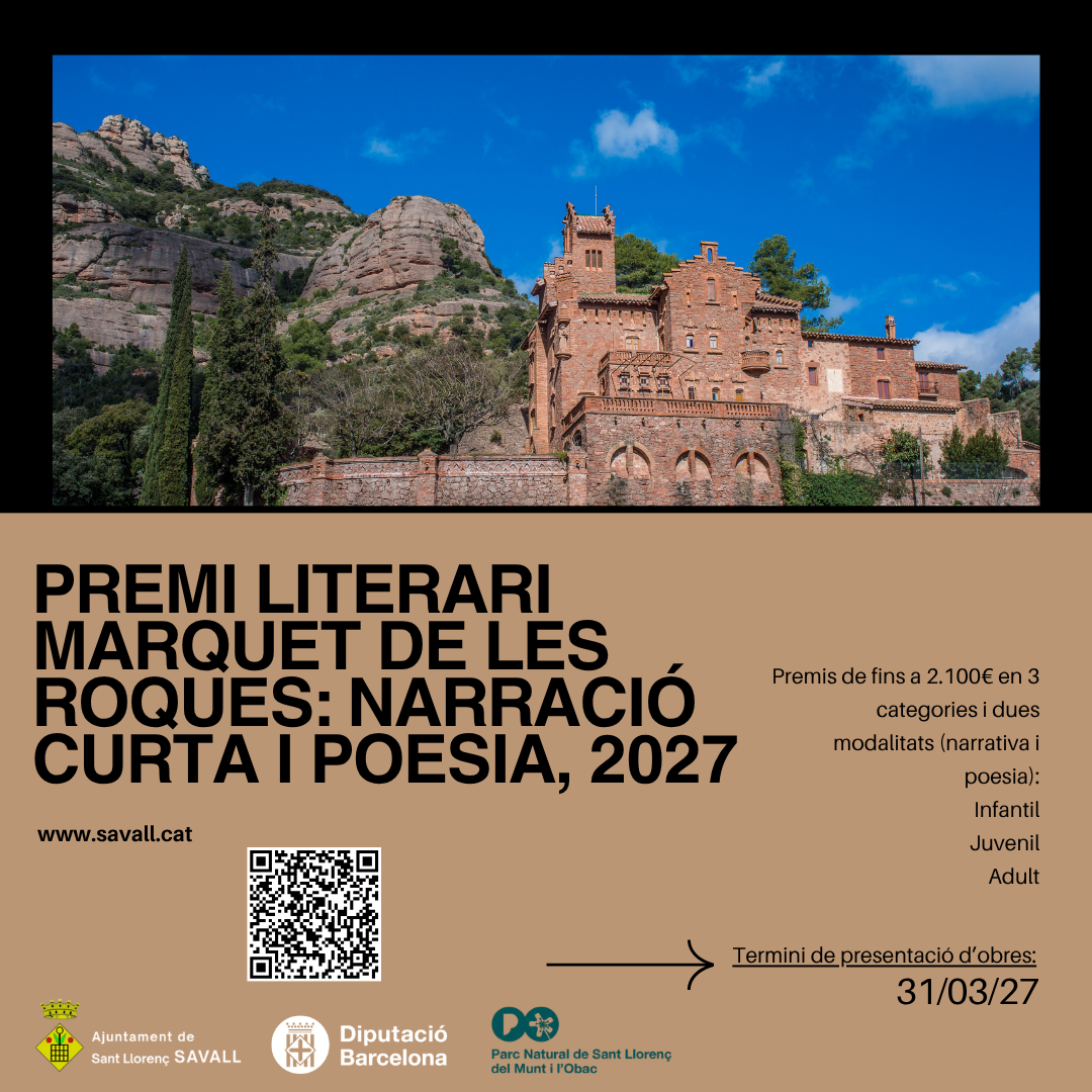 Imatge del Premi Literari Marquet de les Roques