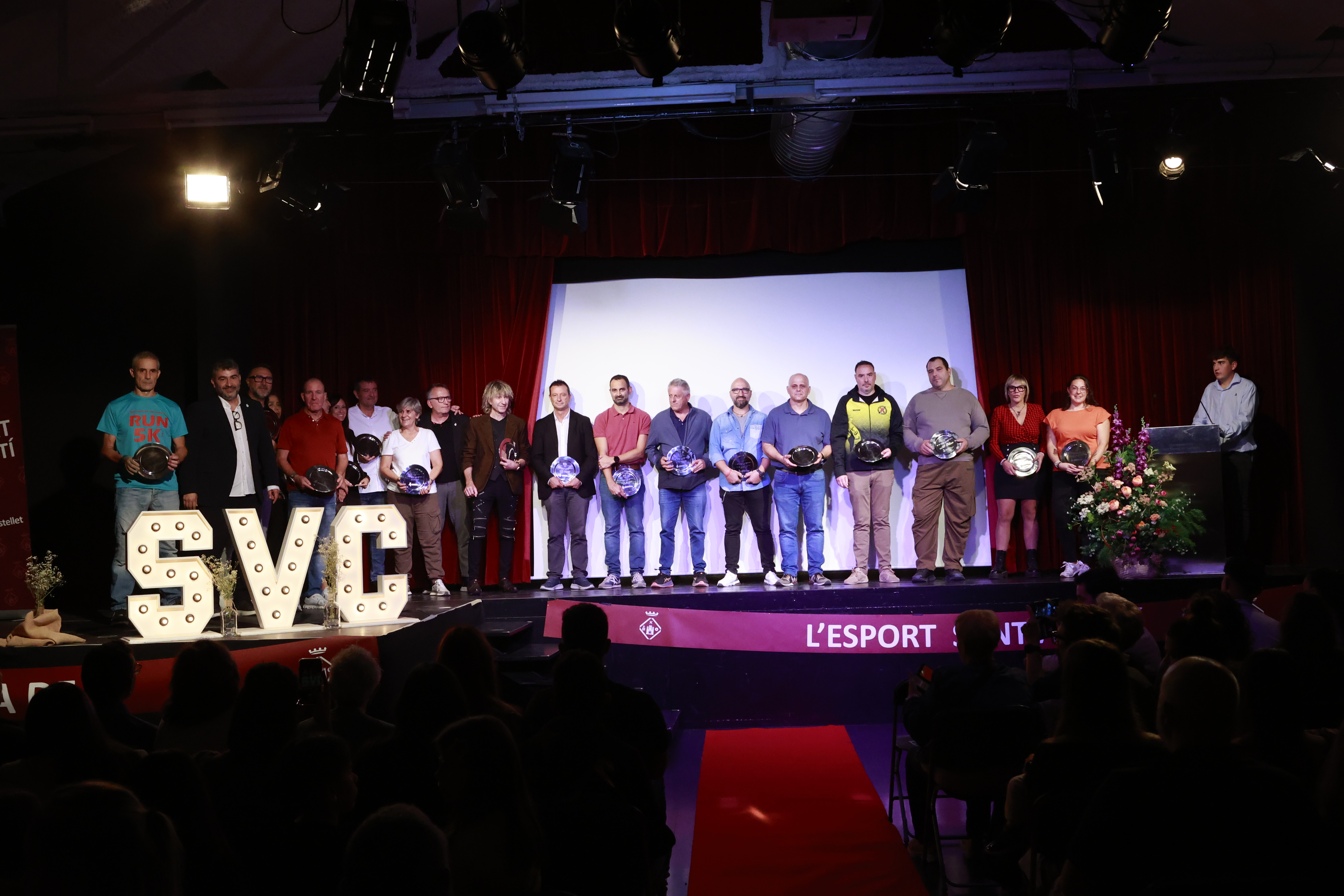 Imatge de la XXV Nit de l'Esportista de Sant Vicenç de Castellet