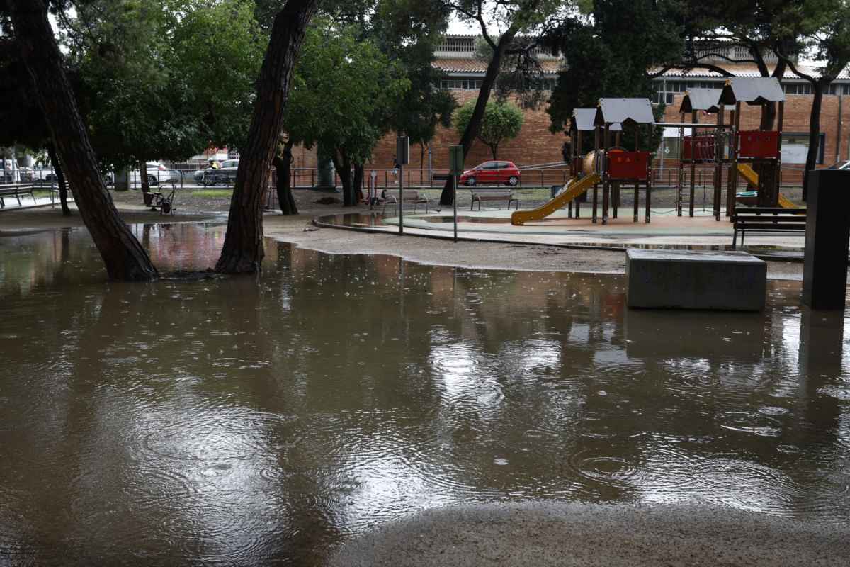 Efectes de les pluges a Santa Perpètua de Mogoda